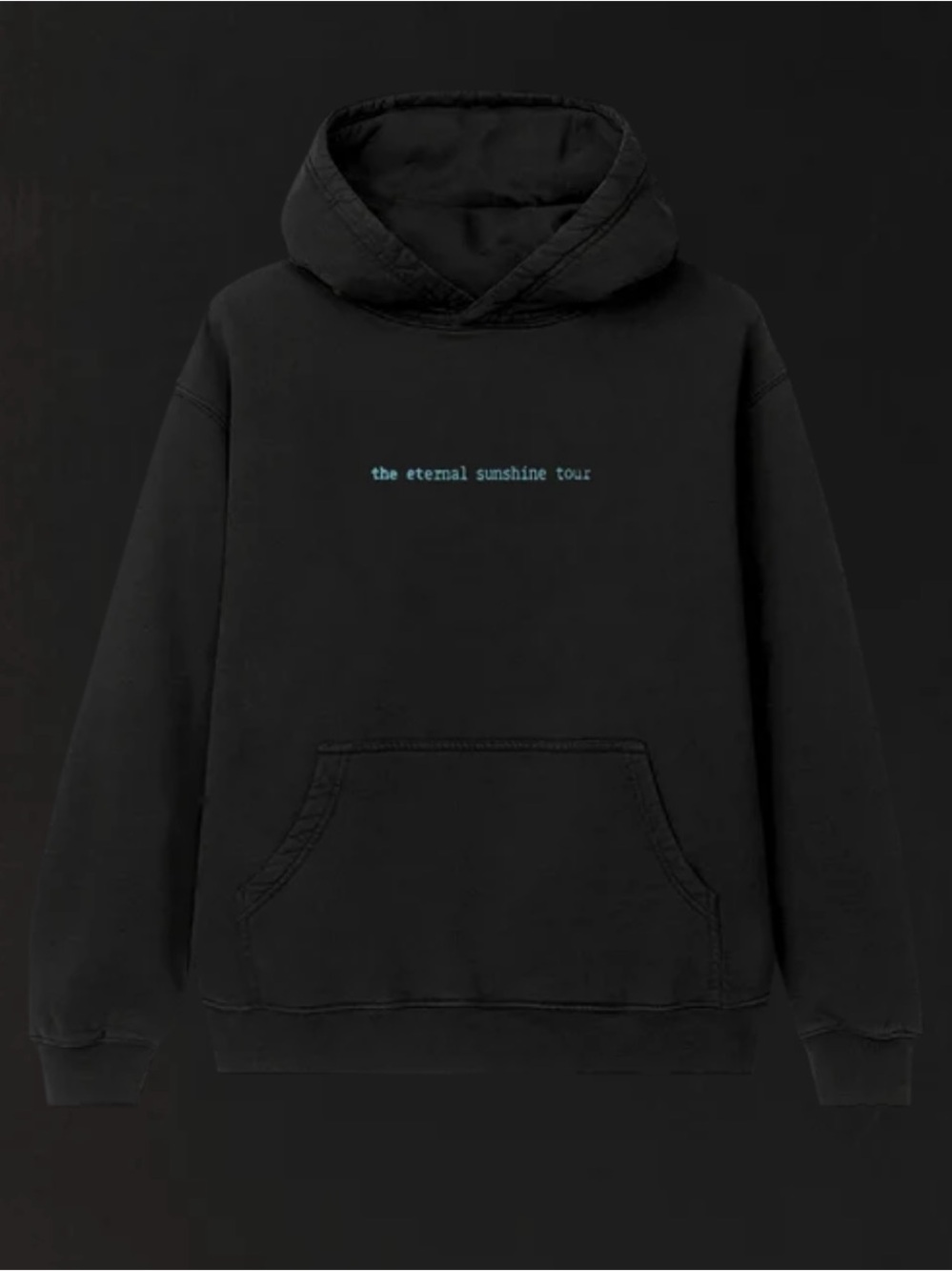 Ariana Grande Eternal Sunshine Black Hoodie with Light Blue Hoodie